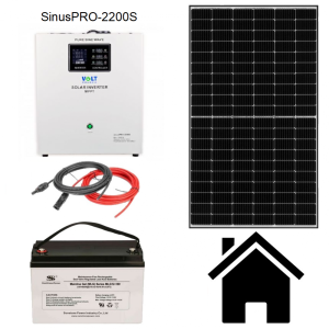 Solární sestava - VOLT 2200S Kapacita AKU: 250Ah, Výkon FV: 1 × 385Wp
