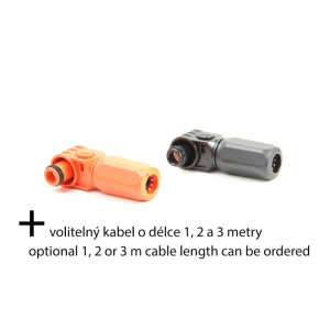 Napájecí DC kabelové konektory SurLok QLB 120A 1000V, 2ks (samec) | Konektory s kabelem o délce 1 m