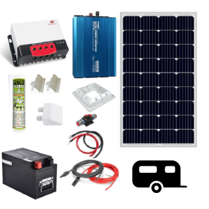 Solární sestava - Mobil II Typ baterie: SLPO12-200M HC200A, Výkon FV: 1 × 385Wp