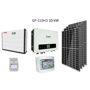 Solární sestava GETI GF-I10H3 10 kW Počet FVP: 22x460 Wp / 10,1 kWp, Rozvaděč: Bez DC rozvaděče