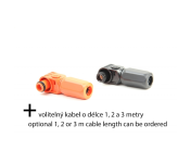 Napájecí DC kabelové konektory SurLok QLB 120A 1000V, 2ks (samec) | Konektory s kabelem o délce 1 m